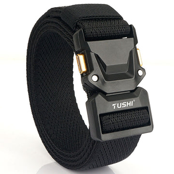 Men's Outdoor Leisure Tactical Quick Release Buckle Elastic Belt